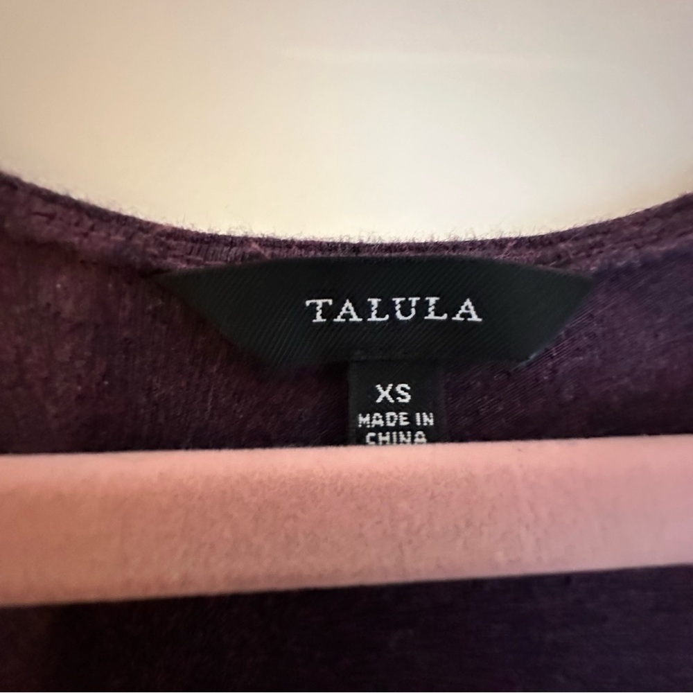 Aritzia Talula Purple Fit and Flare Long Sleeve Dress XS - Picture 4 of 5